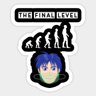 Mask is the end of the evolution Sticker